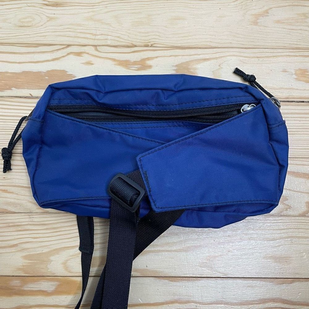 Nike Vintage Original Tough Blue Fanny Pack‎ Belt Bag Crossbody Black Swoosh - Picture 3 of 8